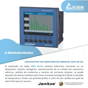 Nuevo dispositivo de medición de energía UMG 96-PA