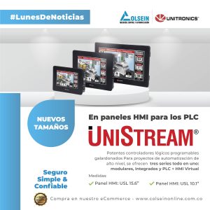 Nuevos tamaños en paneles HMI – PLC Unistream