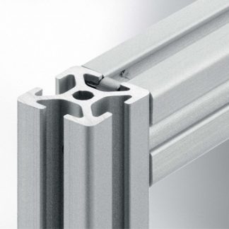 Perfil estructural de aluminio Familia 5 de 20x20, natural