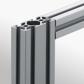 Perfil estructural de aluminio Familia 5 de 40x20, natural