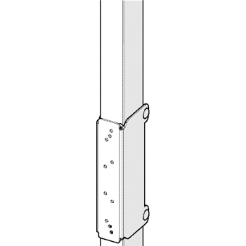 Kit de empalme cerradura para puerta abatible (kit 5010 SL Fixing 1)