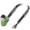 Cable para sensores/actuadores SAC-4P- 3,0-PUR/M12FR