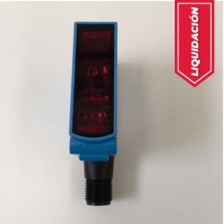 Fotoeléctrico autoreflex con supresión de fondo W12, Rango hasta 80mm, luz infrarroja, salida PNP,  M12 4 Pin